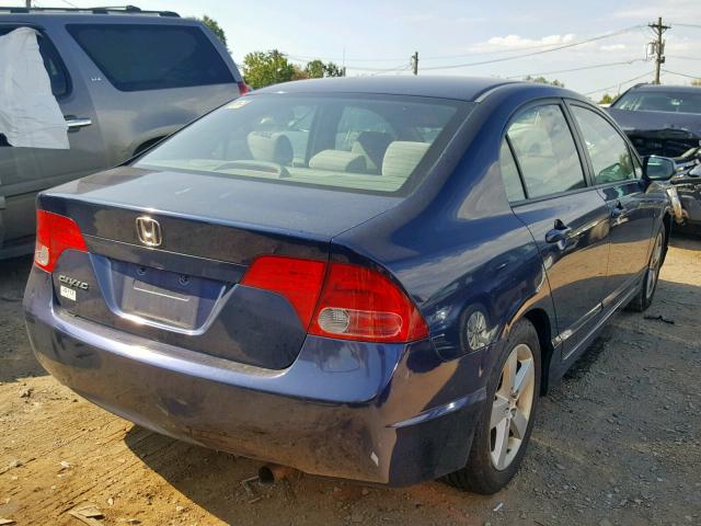 1HGFA16838L083560 - 2008 HONDA CIVIC EX BLUE photo 4