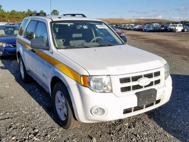 1FMCU5K39AKC13083 - 2010 FORD ESCAPE HYB WHITE photo 1