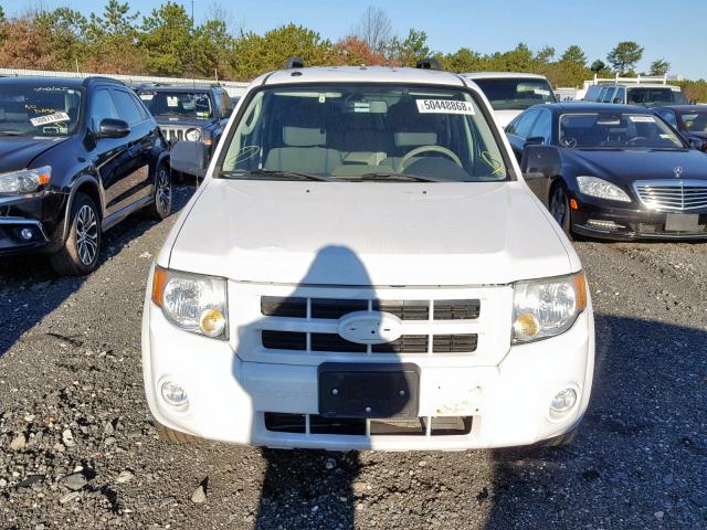 1FMCU5K39AKC13083 - 2010 FORD ESCAPE HYB WHITE photo 9