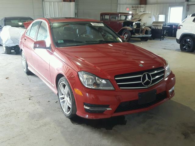 WDDGF4HB6EA961817 - 2014 MERCEDES-BENZ C 250 RED photo 1