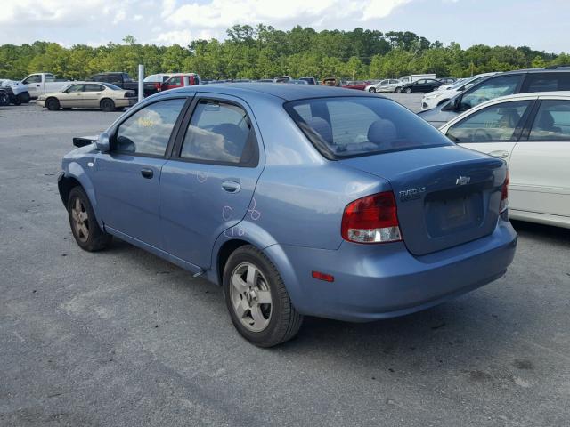 KL1TG56636B573187 - 2006 CHEVROLET AVEO LT BLUE photo 3