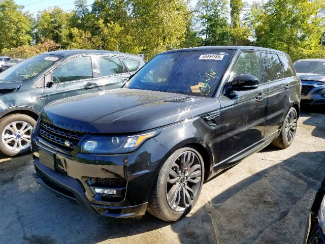 SALWS2PF5GA109545 - 2016 LAND ROVER RANGE ROVE BLACK photo 2