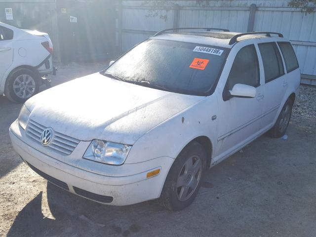 WVWSB61J42W074079 - 2002 VOLKSWAGEN JETTA GLS WHITE photo 2