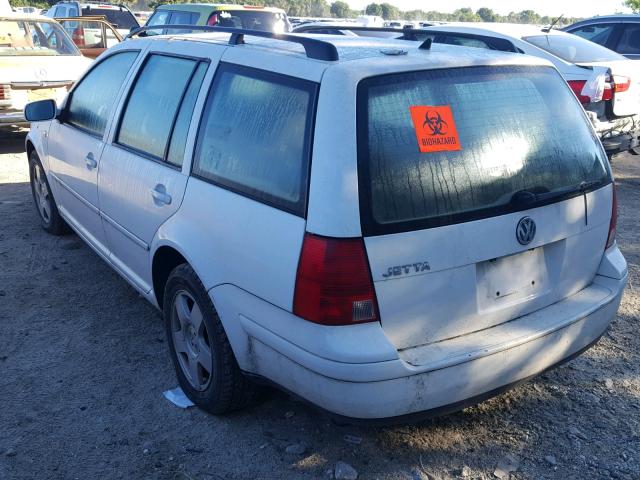 WVWSB61J42W074079 - 2002 VOLKSWAGEN JETTA GLS WHITE photo 3