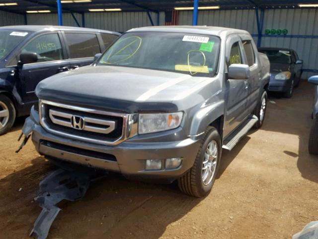 5FPYK16569B106478 - 2009 HONDA RIDGELINE GRAY photo 2