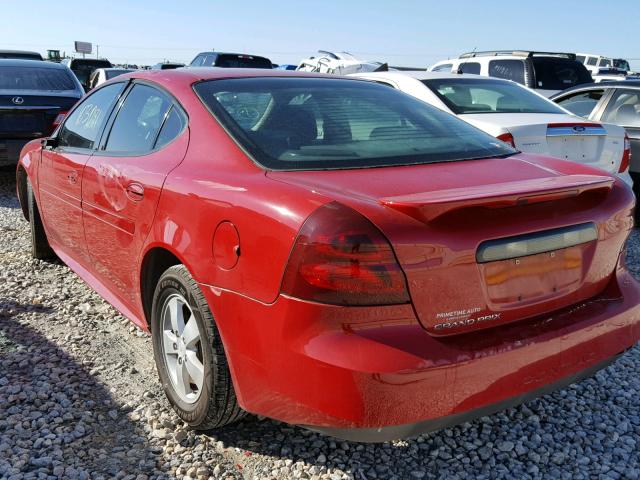 2G2WP552681130656 - 2008 PONTIAC GRAND PRIX RED photo 3