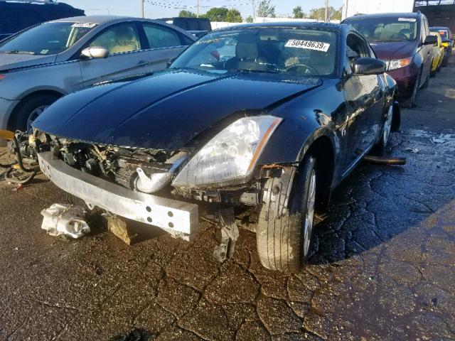 JN1AZ34D15M609206 - 2005 NISSAN 350Z COUPE BLACK photo 2