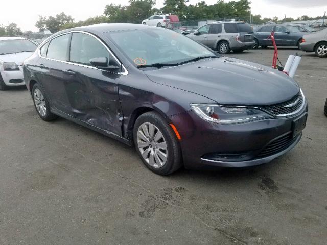 1C3CCCFB4FN760950 - 2015 CHRYSLER 200 LX GRAY photo 1