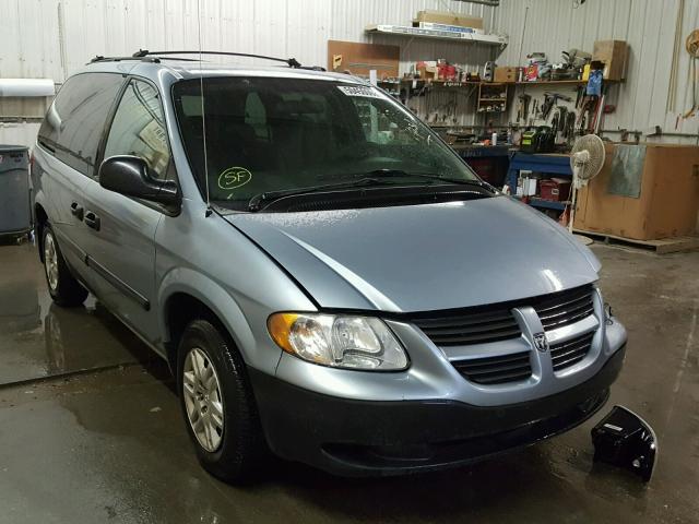 1D4GP25R85B113786 - 2005 DODGE CARAVAN SE BLUE photo 1