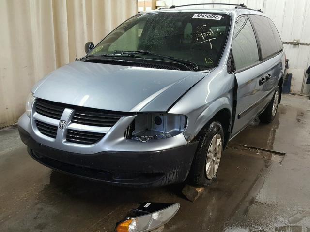 1D4GP25R85B113786 - 2005 DODGE CARAVAN SE BLUE photo 2