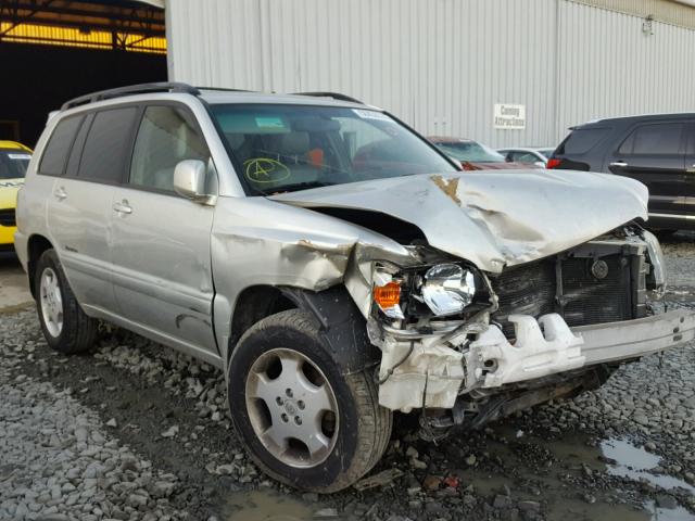 JTEEP21A360186934 - 2006 TOYOTA HIGHLANDER SILVER photo 1