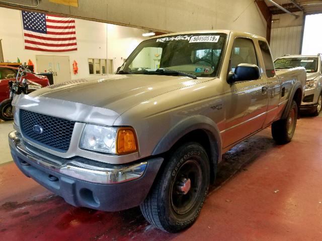 1FTZR15E51TA59889 - 2001 FORD RANGER SUP BEIGE photo 2