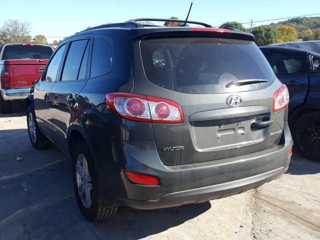 5NMSH4AGXAH380745 - 2010 HYUNDAI SANTA FE S GRAY photo 3