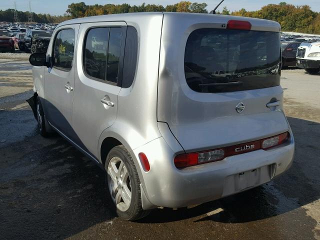 JN8AZ2KR7AT158759 - 2010 NISSAN CUBE BASE SILVER photo 3