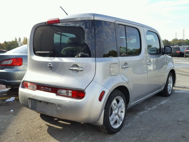 JN8AZ2KR7AT158759 - 2010 NISSAN CUBE BASE SILVER photo 4