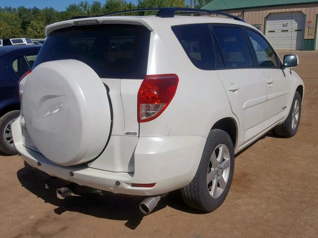 JTMBK31V485063891 - 2008 TOYOTA RAV4 LIMIT WHITE photo 4