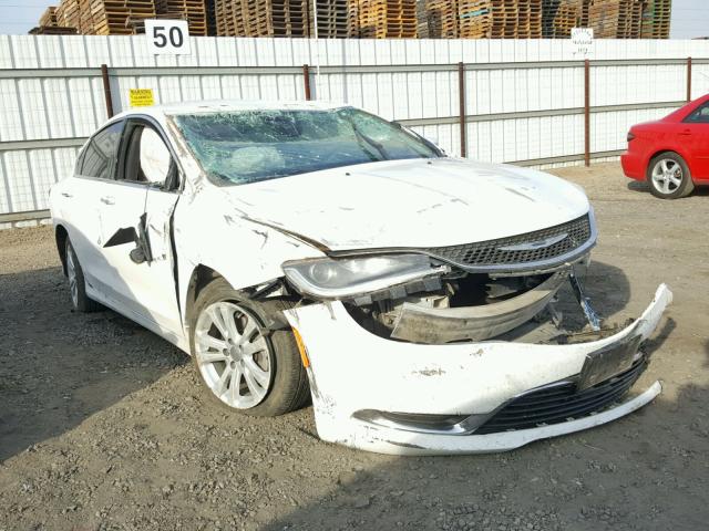 1C3CCCAB6FN646424 - 2015 CHRYSLER 200 LIMITE WHITE photo 1