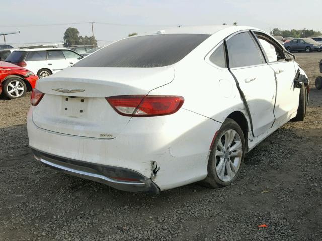 1C3CCCAB6FN646424 - 2015 CHRYSLER 200 LIMITE WHITE photo 4