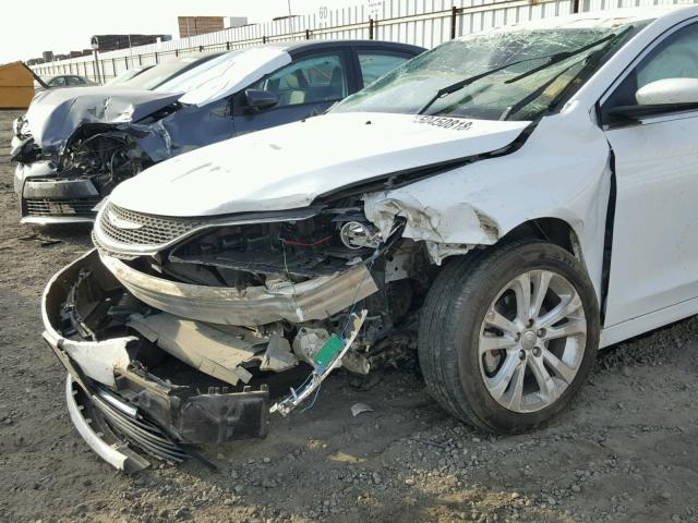 1C3CCCAB6FN646424 - 2015 CHRYSLER 200 LIMITE WHITE photo 9