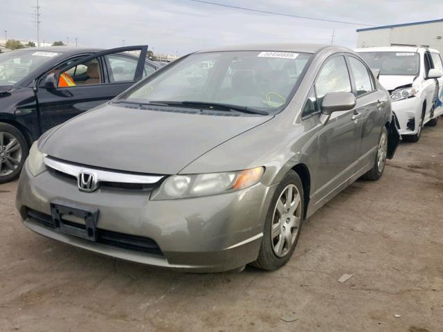 1HGFA16546L032605 - 2006 HONDA CIVIC LX BEIGE photo 2