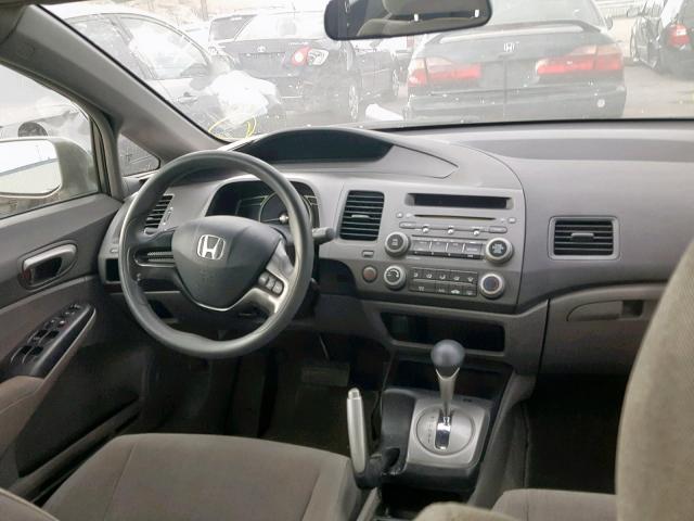 1HGFA16546L032605 - 2006 HONDA CIVIC LX BEIGE photo 9