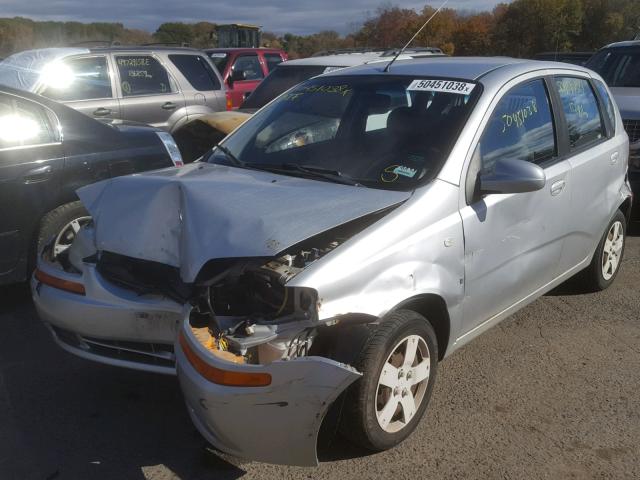 KL1TD66628B009418 - 2008 CHEVROLET AVEO BASE Gümüş foto 2