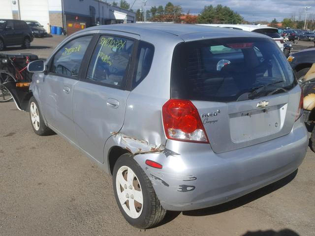 KL1TD66628B009418 - 2008 CHEVROLET AVEO BASE Gümüş foto 3