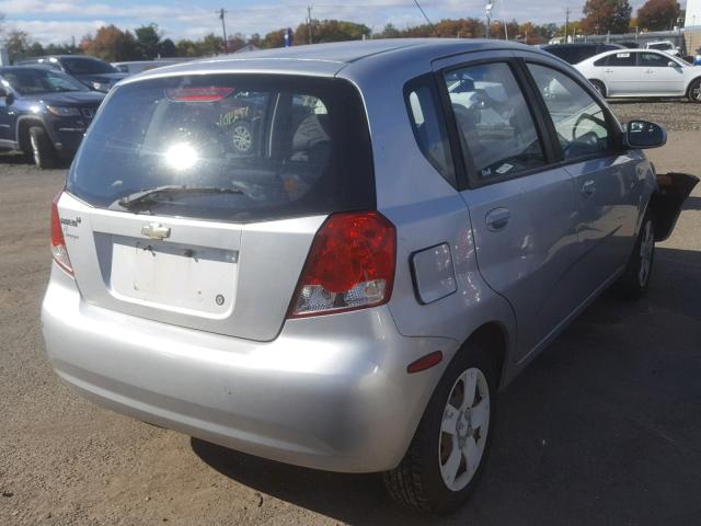 KL1TD66628B009418 - 2008 CHEVROLET AVEO BASE Gümüş foto 4