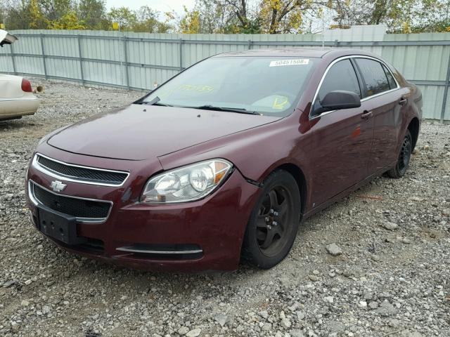 1G1ZG57B49F170954 - 2009 CHEVROLET MALIBU LS Tünd qırmızı foto 2
