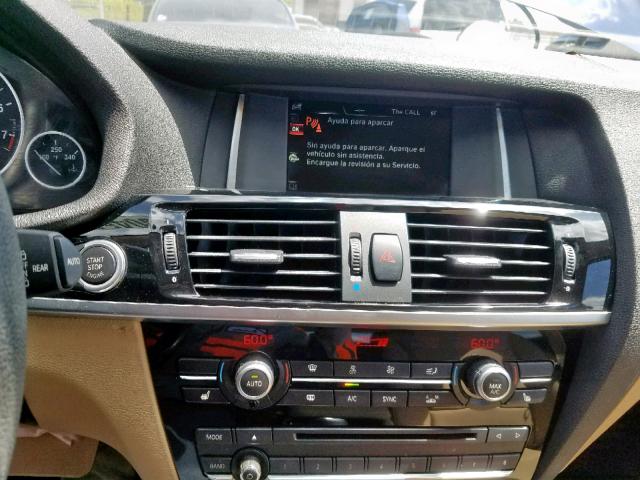 5UXWZ7C33H0V87206 - 2017 BMW X3 SDRIVE2 BLUE photo 9