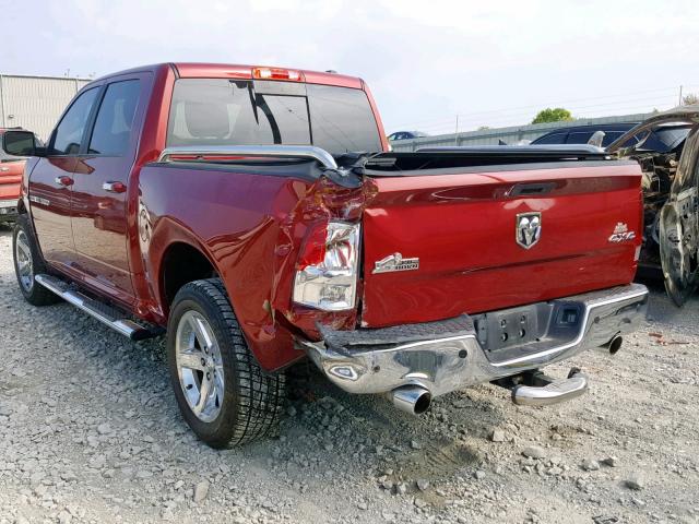 1C6RD7LT8CS161089 - 2012 DODGE RAM 1500 S MAROON photo 3