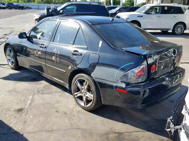 JTHBD182310019523 - 2001 LEXUS IS 300 BLACK photo 3