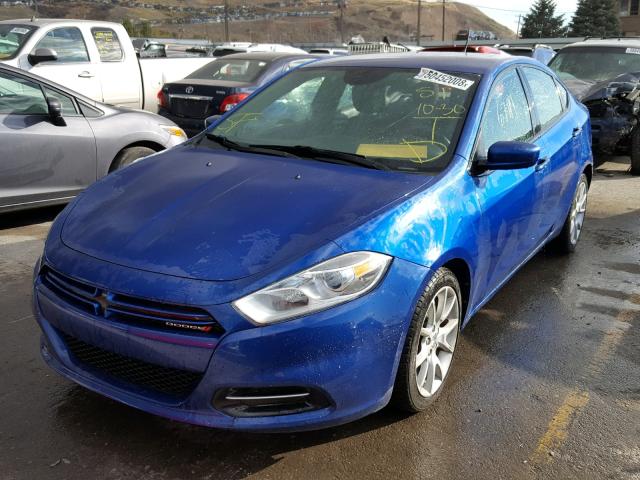 1C3CDFBA6DD154449 - 2013 DODGE DART SXT BLUE photo 2