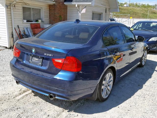 WBAPL5C56BA921109 - 2011 BMW 335 XI BLUE photo 4