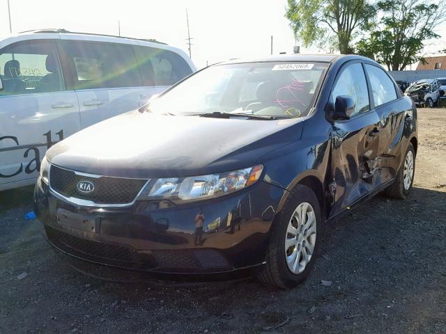 KNAFU4A26A5054619 - 2010 KIA FORTE EX BLACK photo 2