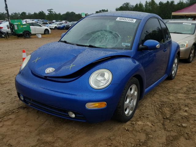 3VWCP21C43M438306 - 2003 VOLKSWAGEN NEW BEETLE BLUE photo 2