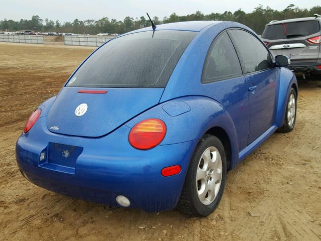 3VWCP21C43M438306 - 2003 VOLKSWAGEN NEW BEETLE BLUE photo 4