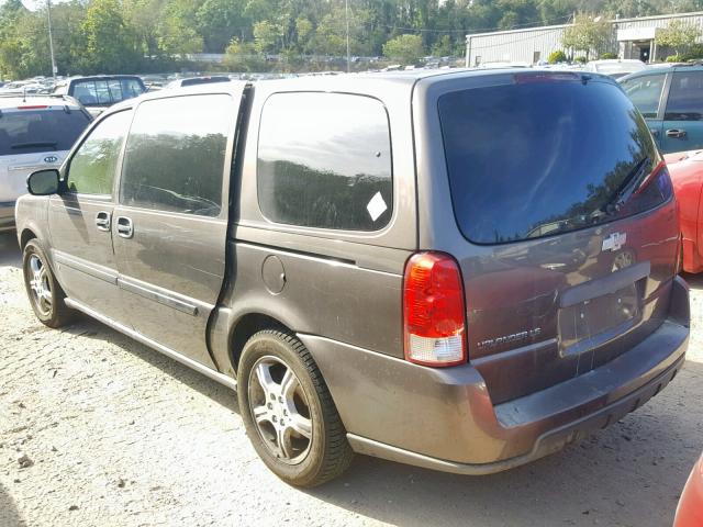 1GNDV23168D128192 - 2008 CHEVROLET UPLANDER L BROWN photo 3