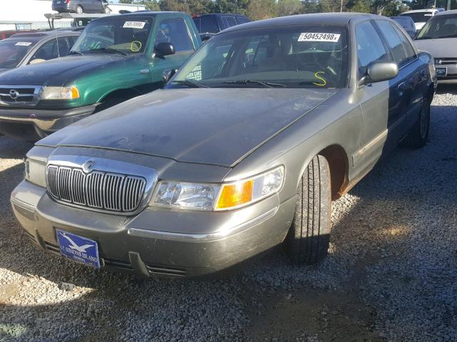 2MEFM74W42X642326 - 2002 MERCURY GRAND MARQ GRAY photo 2