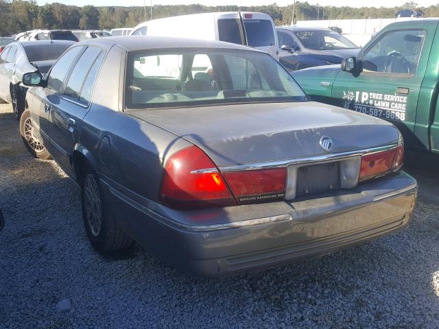 2MEFM74W42X642326 - 2002 MERCURY GRAND MARQ GRAY photo 3