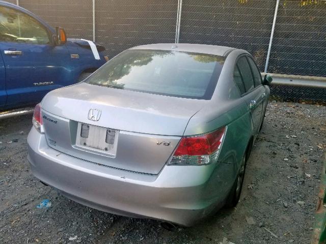 1HGCP3F89AA010028 - 2010 HONDA ACCORD EXL SILVER photo 4