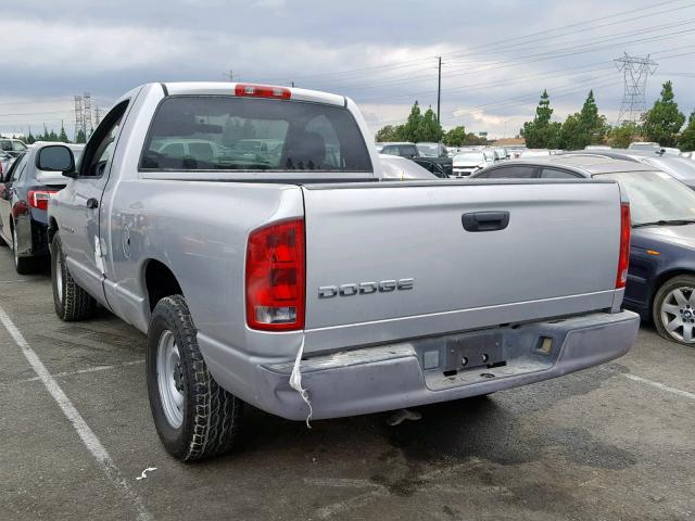 1D7HA16K03J529144 - 2003 DODGE RAM 1500 S SILVER photo 3