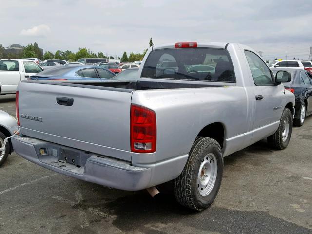 1D7HA16K03J529144 - 2003 DODGE RAM 1500 S SILVER photo 4