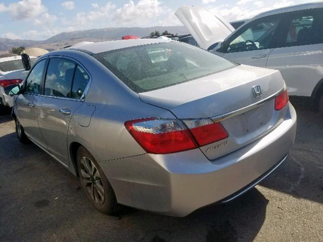 1HGCR2F38EA299109 - 2014 HONDA ACCORD LX SILVER photo 3