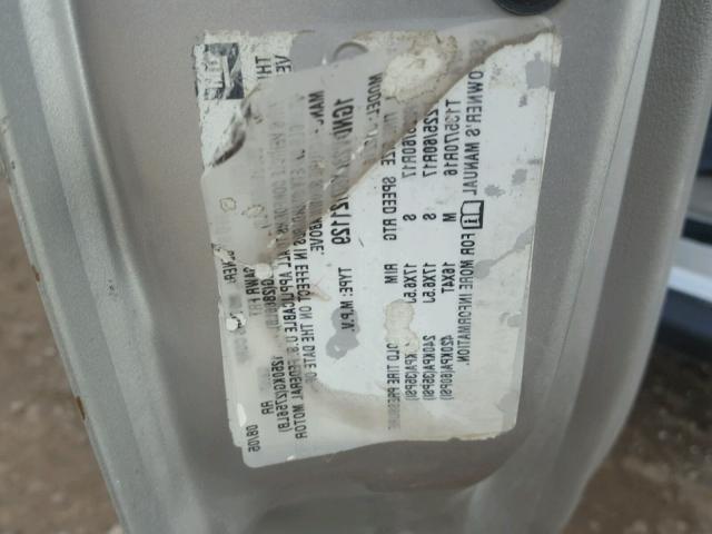 1GNDV23LX6D121129 - 2006 CHEVROLET UPLANDER L 银色 照片 10