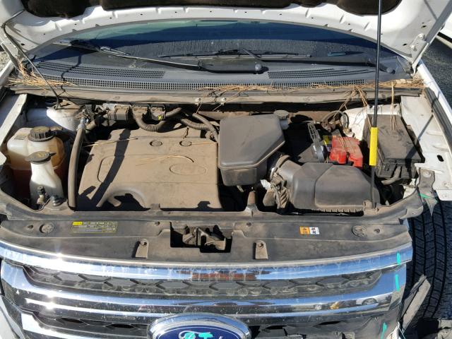 2FMDK4JC4DBC96877 - 2013 FORD EDGE SEL WHITE photo 7