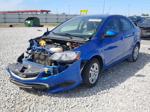 1G1JA5SH4H4127543 - 2017 CHEVROLET SONIC LS 蓝色 照片 2