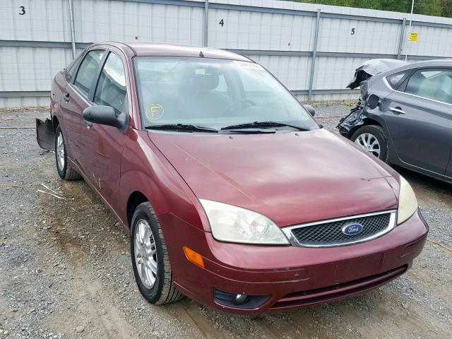 1FAFP34N07W113506 - 2007 FORD FOCUS ZX4 MAROON photo 1