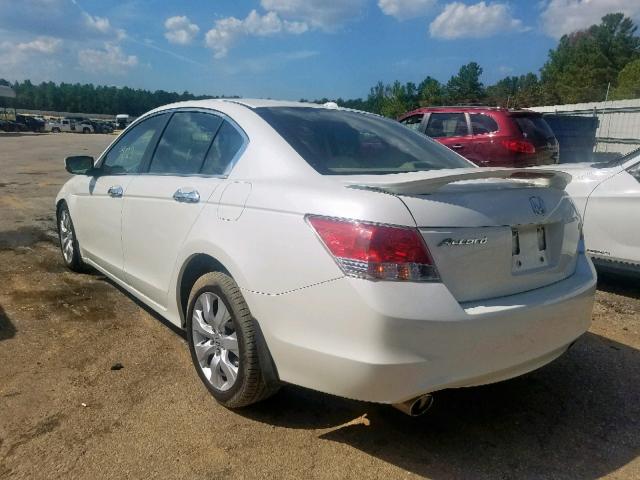 1HGCP3F8XAA004805 - 2010 HONDA ACCORD EXL WHITE photo 3