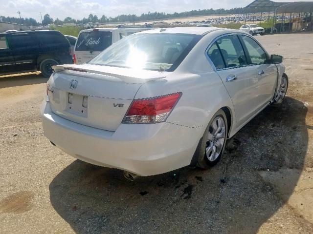 1HGCP3F8XAA004805 - 2010 HONDA ACCORD EXL WHITE photo 4